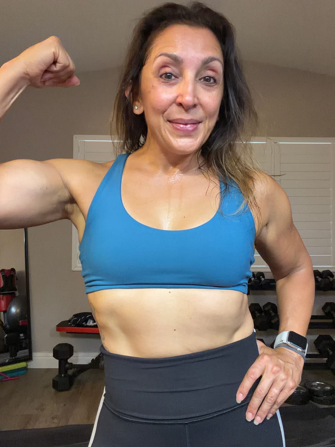 Customer photo review of DAYDREAM Perfect Scoop Neck Racerback Sports Bra