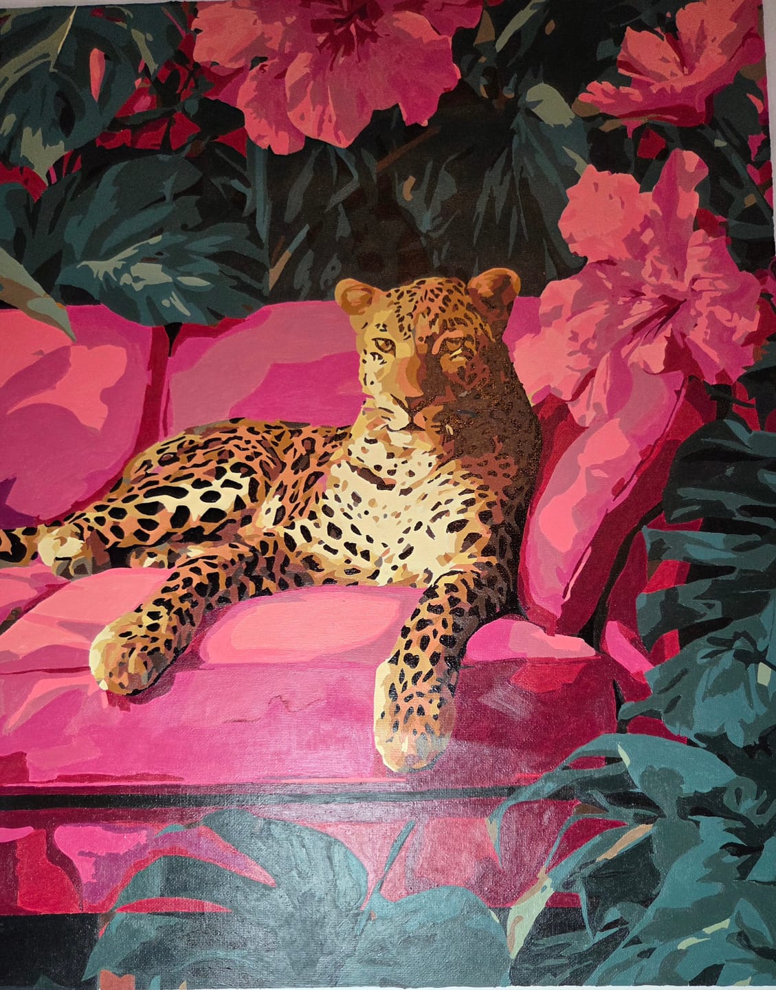Customer photo review of Wild elegance | Paint by Number