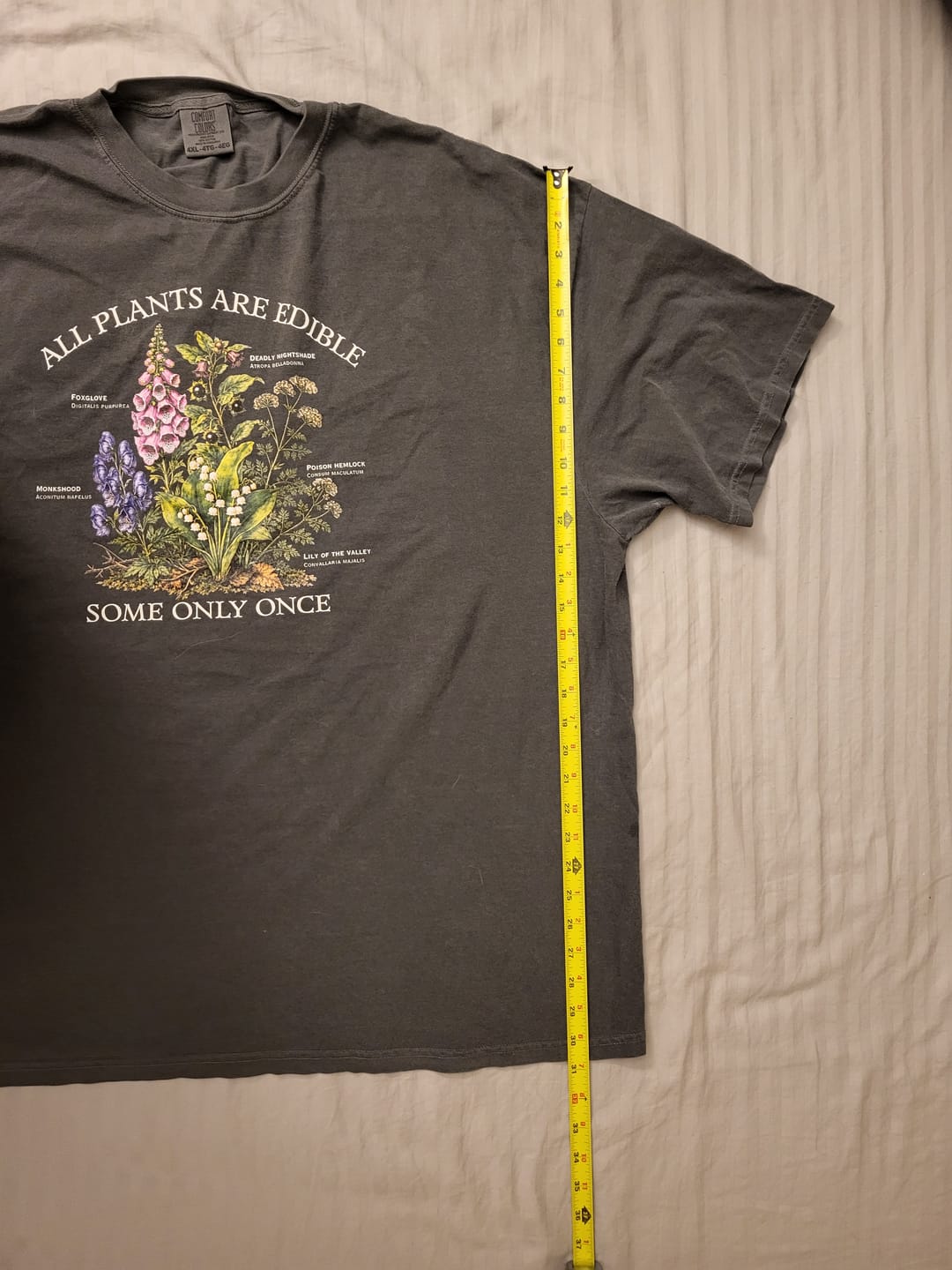Customer photo review of All Plants Are Edible T-Shirt