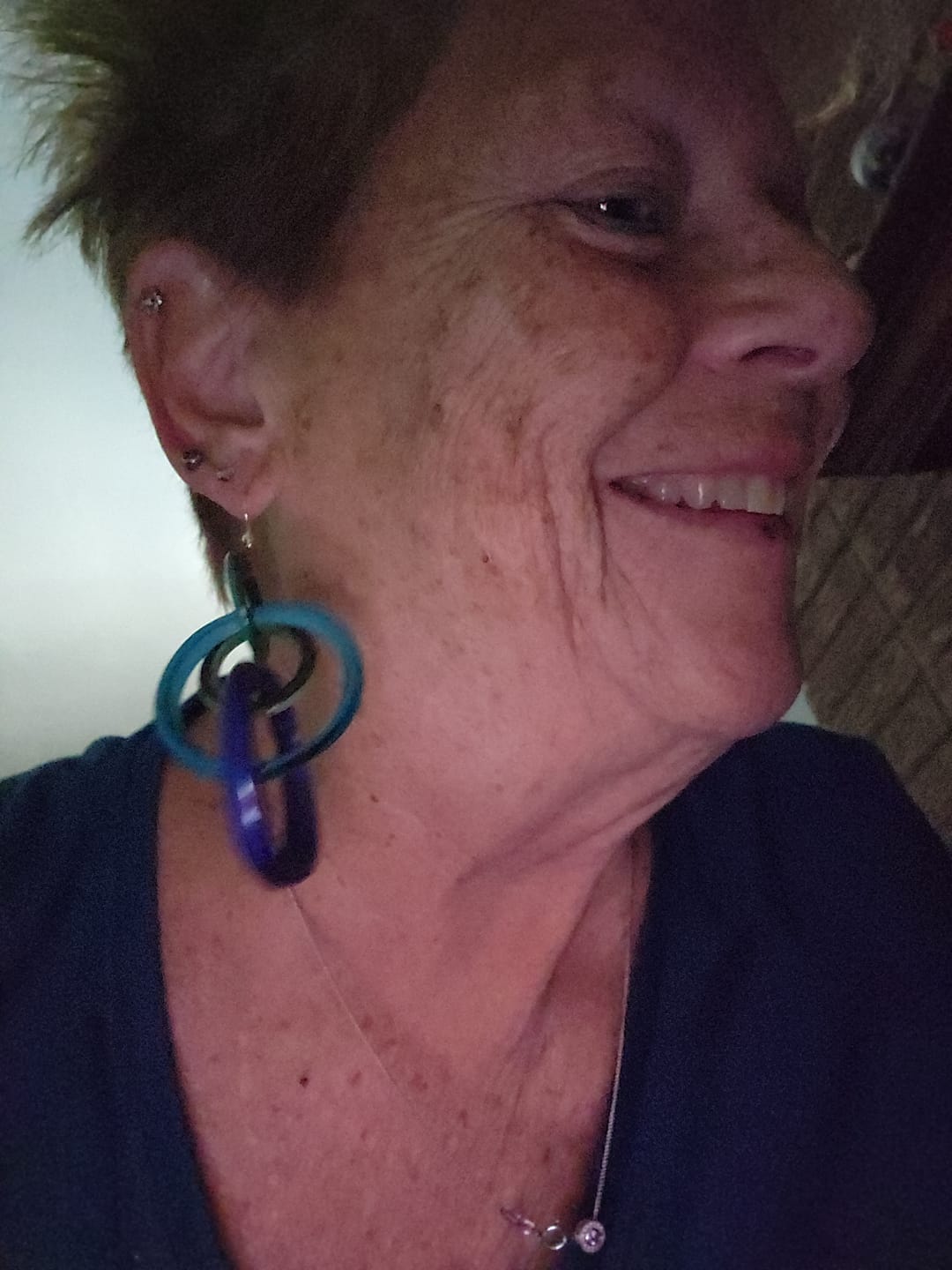 Customer photo review of Yazmine Earrings