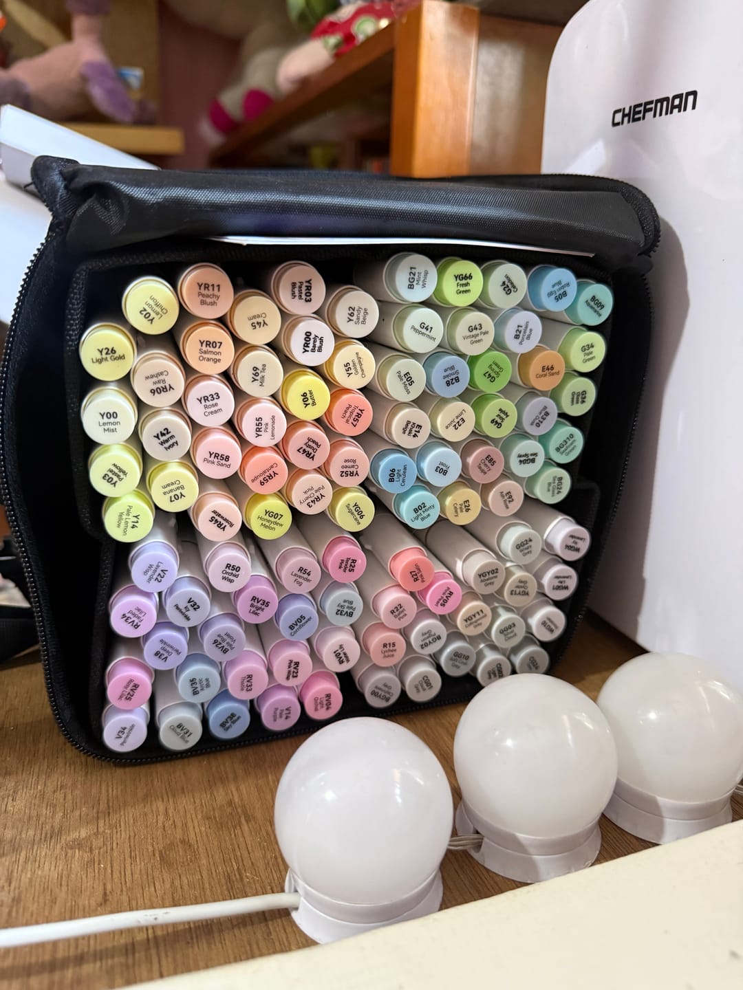 Customer photo review of Ohuhu Honolulu 96 Pastel Colors Alcohol Art Markers - Sweetness & Blossoming (New Color Codes)