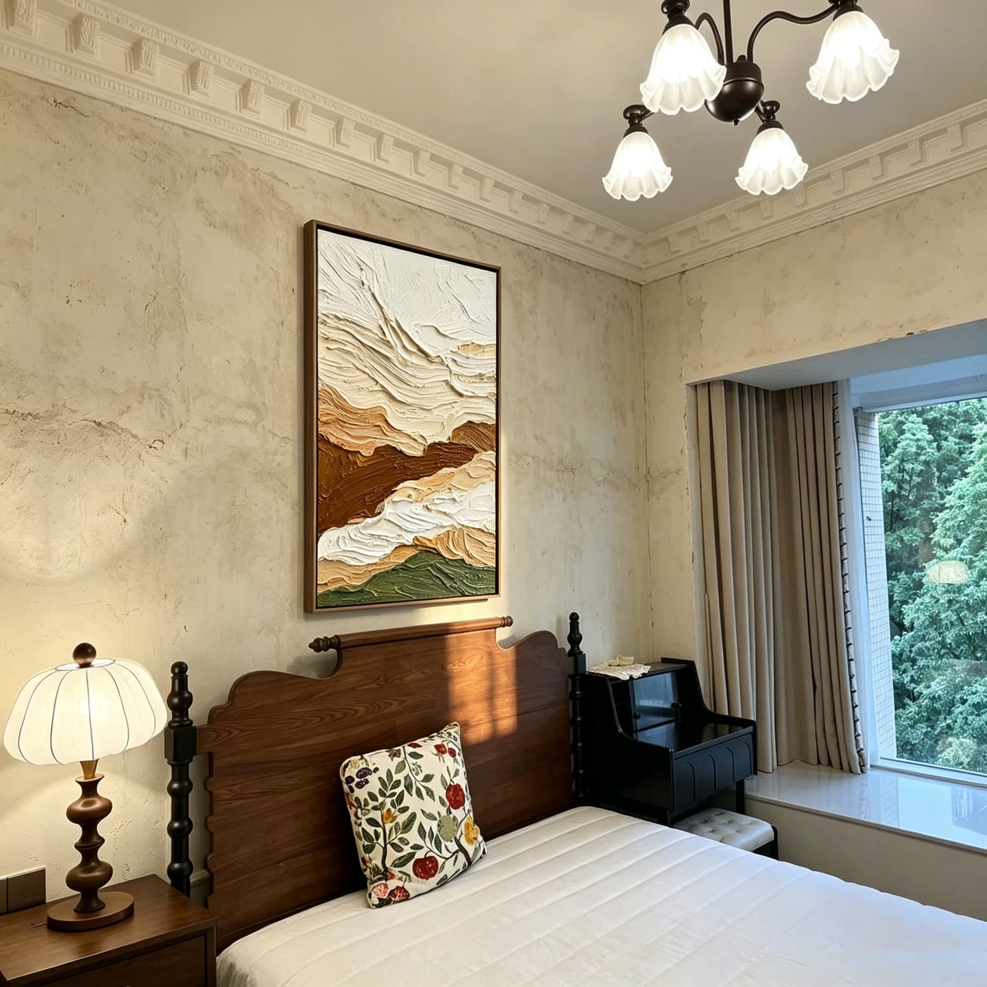 Customer photo review of Canyon Drift-Textured Landscape Painting