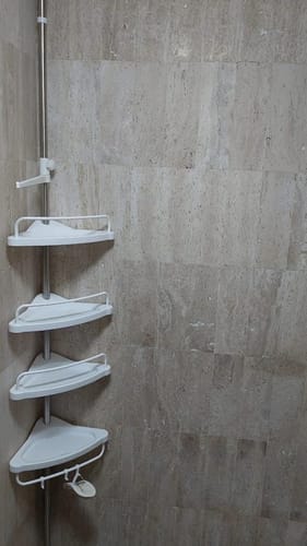 Customer photo review of Esquinero Organizador De Ducha Ajustable