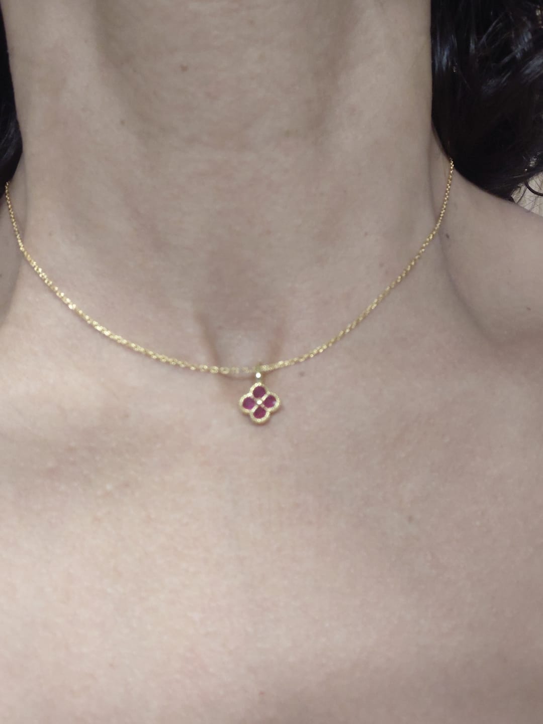 Customer photo review of Collar Flores de Estación