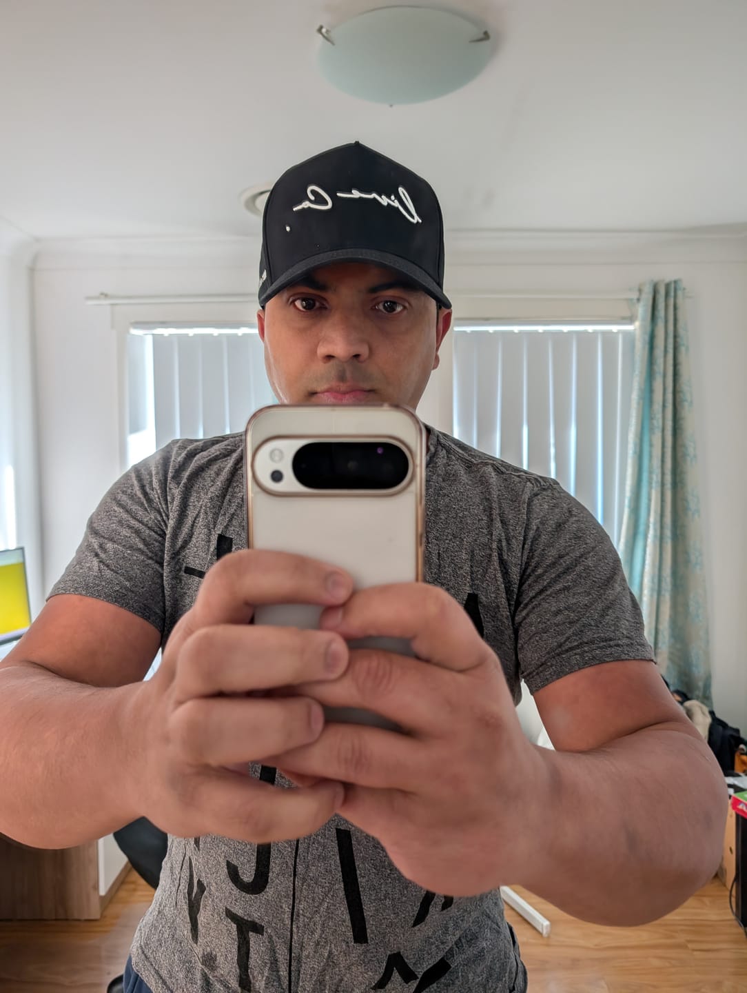 Customer photo review of Deep Fit Live Co. "Black Signature Series" A-Frame Snapback