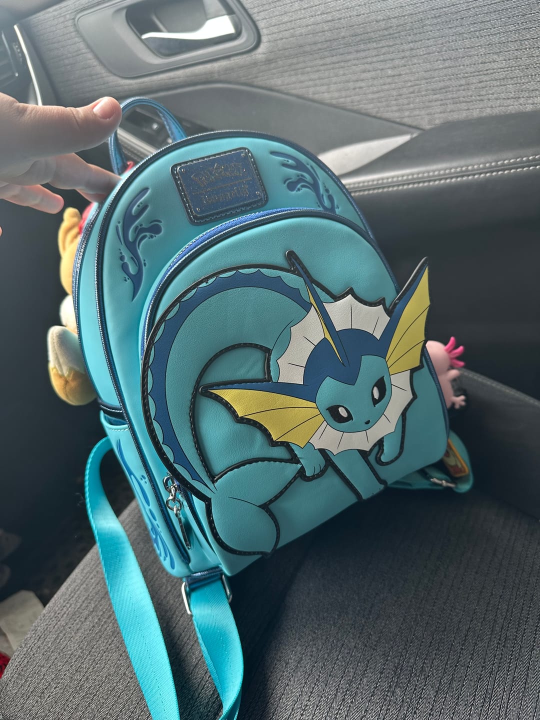Customer photo review of Loungefly Pokemon Vaporeon Splash Mini Backpack - 707 Street Exclusive