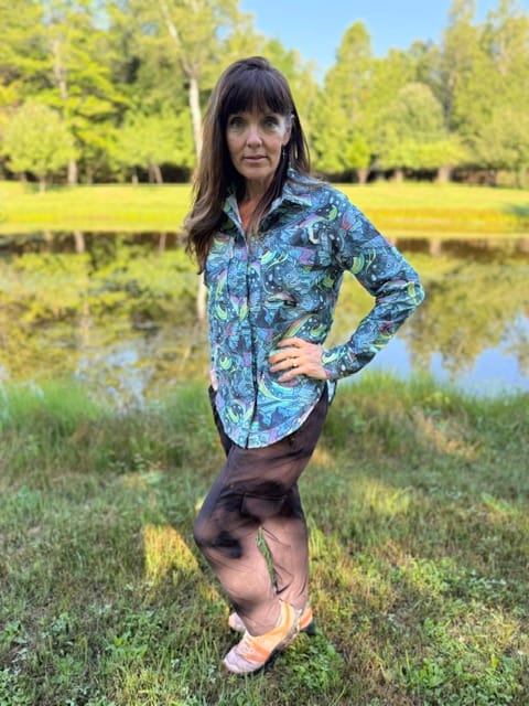 Customer photo review of HaliBorealis Tunic Fishing Shirt