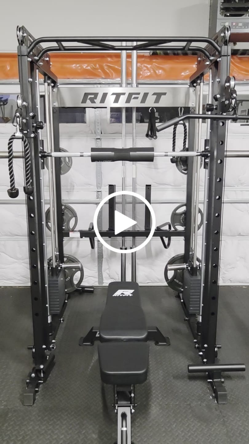 Customer video review of RitFit M1 PRO Smith Machine Weight Stack Home Gym Package