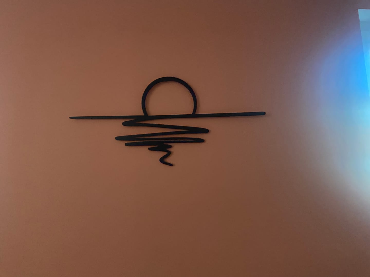 Customer photo review of Décoration murale en métal - Coucher du soleil (SUN.01)