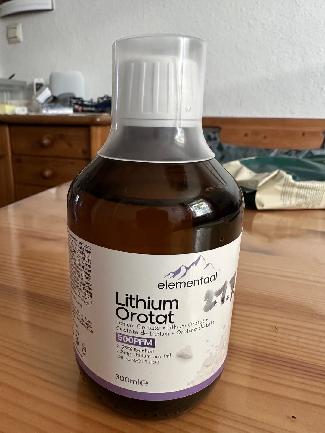 Customer photo review of Elementaal® Lithium Orotat | inkl. Dosierspritze, Messbecher & Pipette