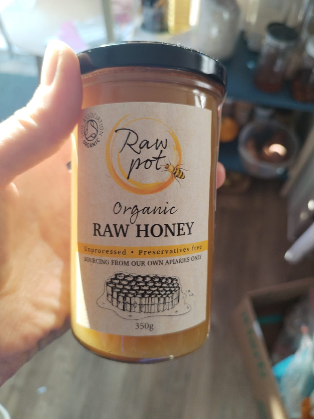 Customer photo review of Organic Raw Honey