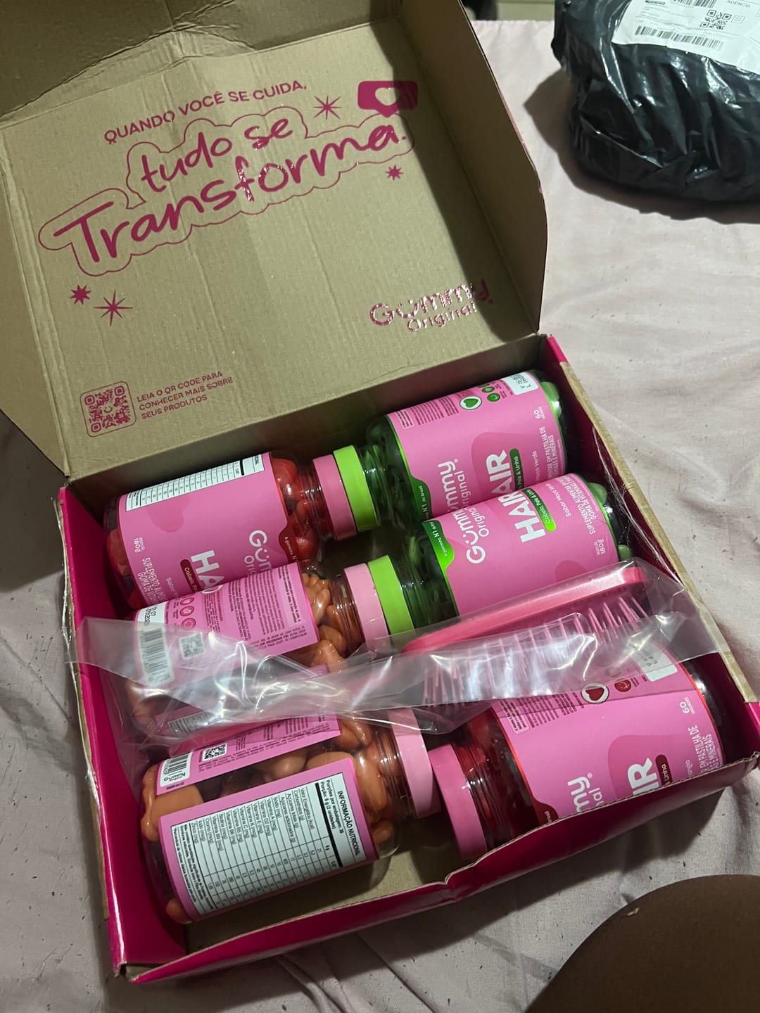 Customer photo review of 🎁 Escova Quadriculada Gummy® (100% off)