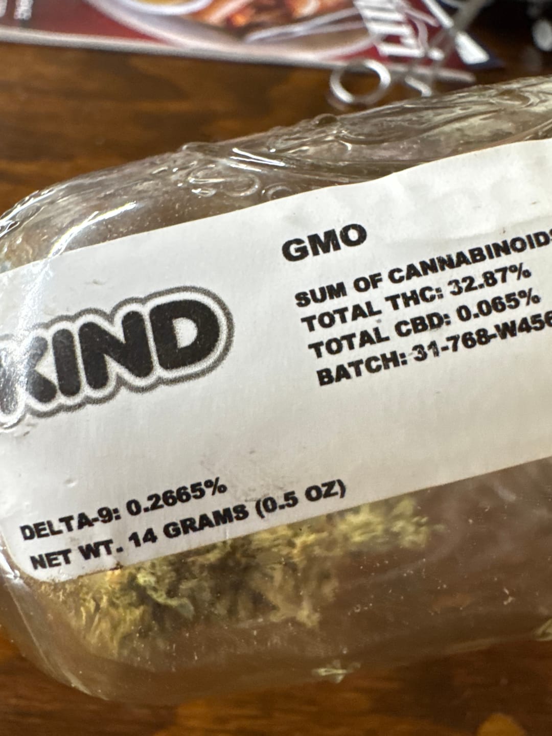 Customer photo review of GMO - 14 Grams - Indica