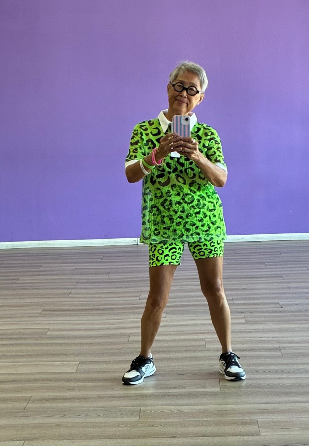 Customer photo review of Dale-Z High Waisted Biker Shorts
