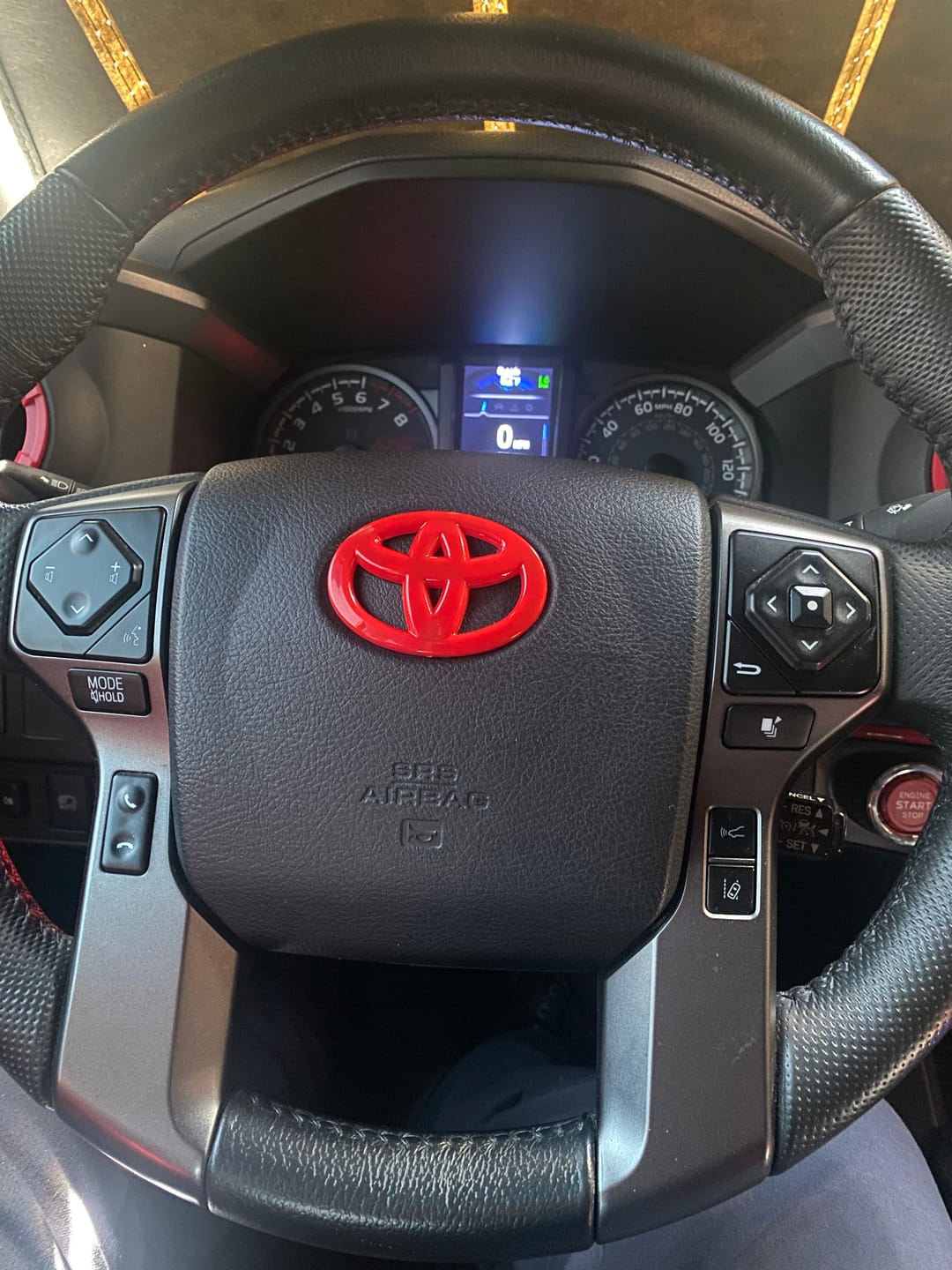 Customer photo review of Steering Wheel Emblem Overlay