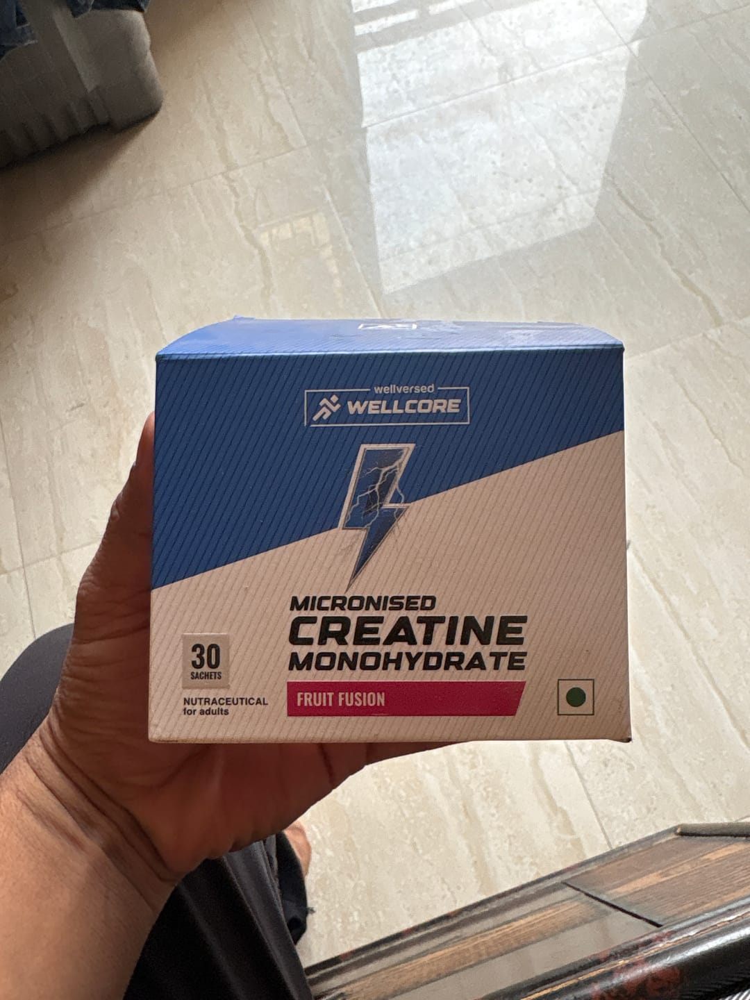 Customer photo review of Wellcore - Pure Micronised Creatine Monohydrate | Fruit Fusion (30 Sachets)
