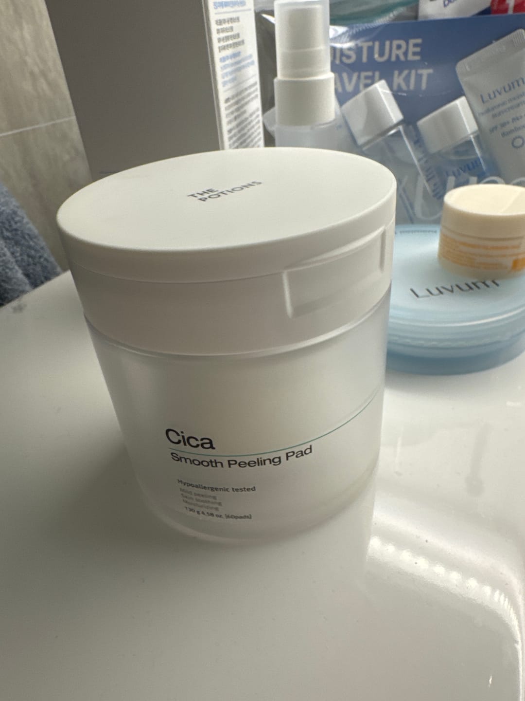 Customer photo review of The Potions Cica Smooth Peeling Pads (60stk) - Enkel eksfoliering som revitaliserer og fornyer