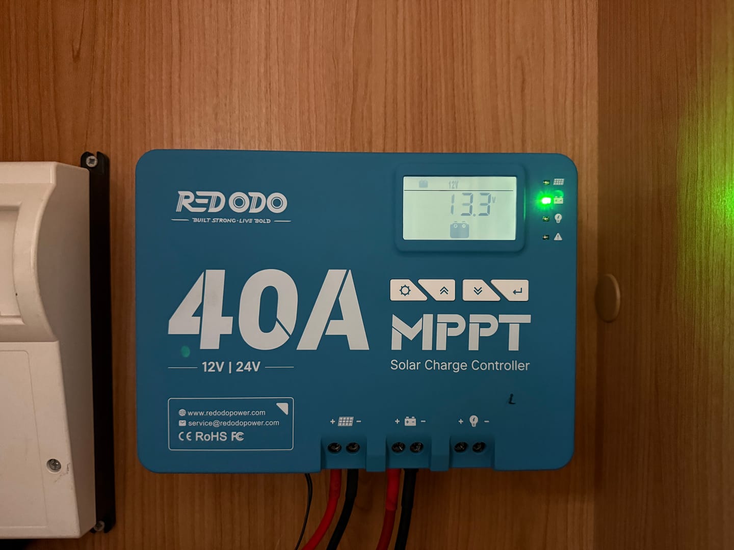 Customer photo review of Redodo 40A MPPT 12V/24V Auto DC Eingang Solarladeregler mit Bluetooth Empfänger