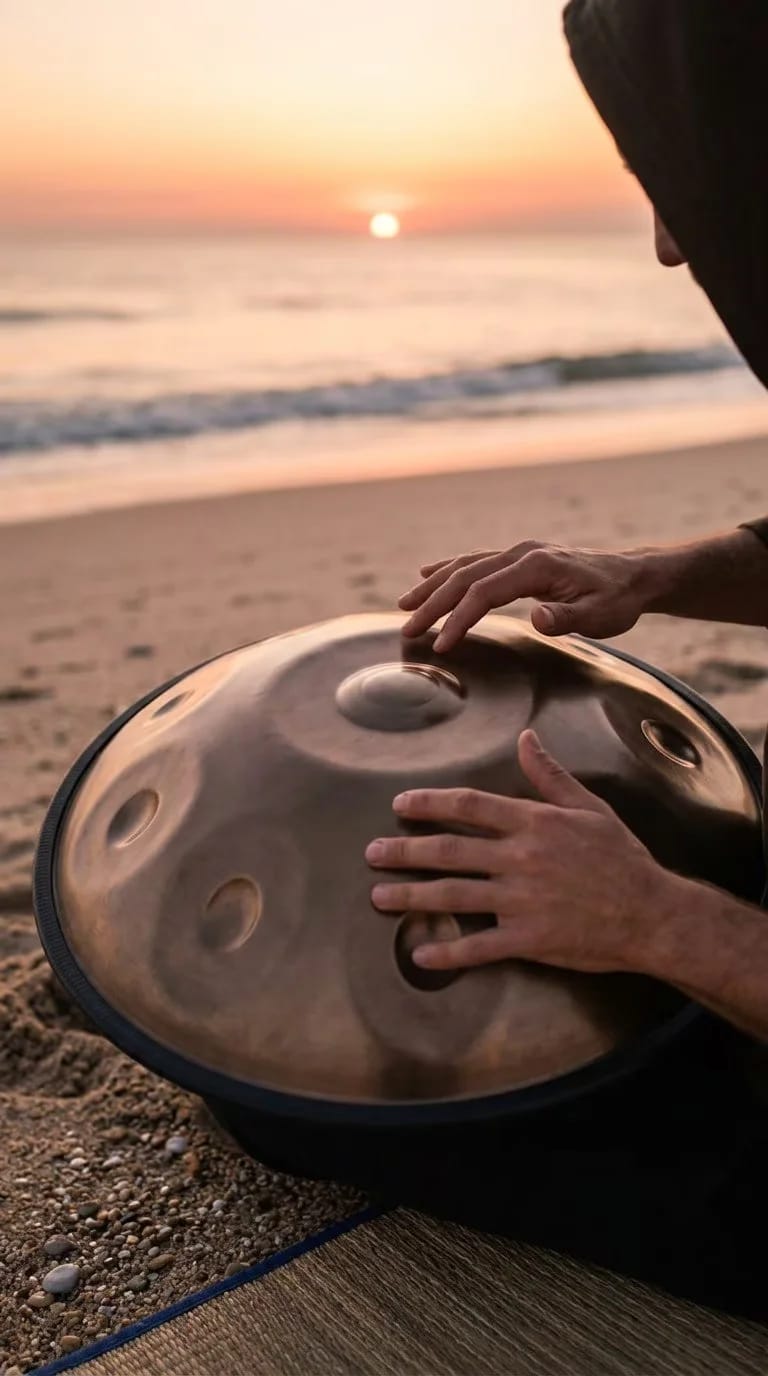 Customer photo review of Cosmos Exquisite Handpan - 12 Notes D Minor Gift Set
