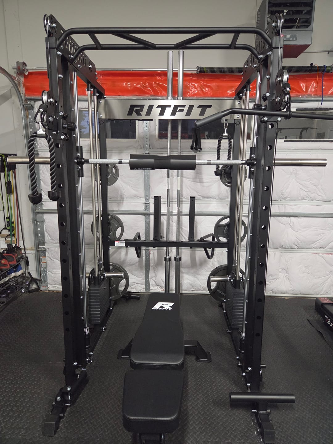 Customer photo review of RitFit M1 PRO Smith Machine Weight Stack Home Gym Package