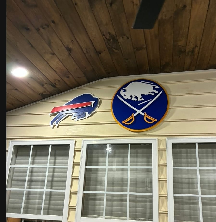 Customer photo review of Buffalo Sabres NHL 3D Vintage Metal Wall Art