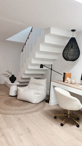 Customer photo review of MARGOT BEAN BAG - LINEN CREAM GREY