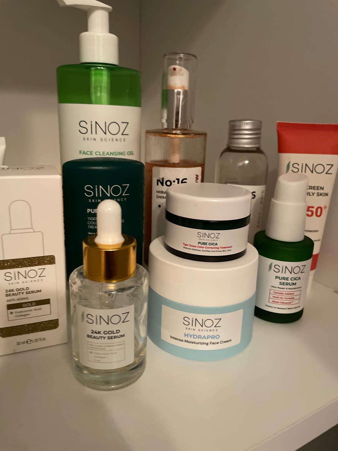 Customer photo review of 24K Gold Beauty Serum