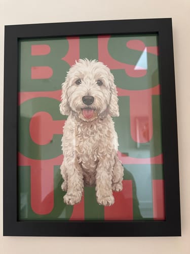 Customer photo review of Big Name - Personalised Poster