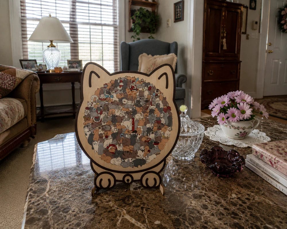 Customer photo review of PuzzPati® Ahşap Kedi Puzzle