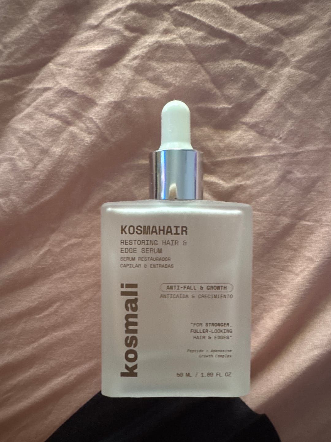 Customer photo review of KosmaHair Sérum | Restaurador Capilar & Entradas