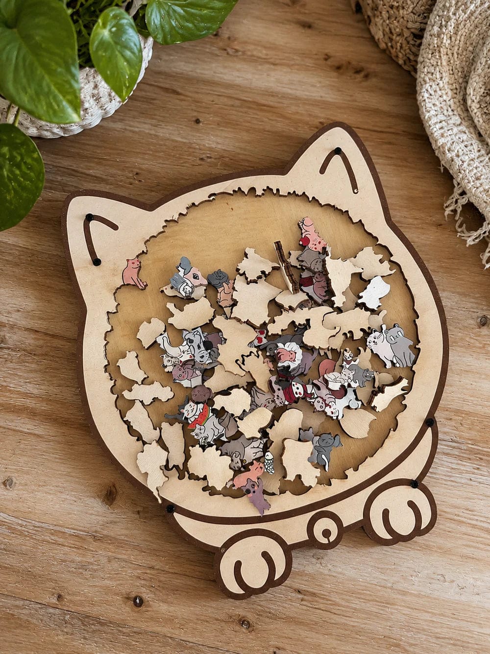 Customer photo review of PuzzPati® Ahşap Kedi Puzzle