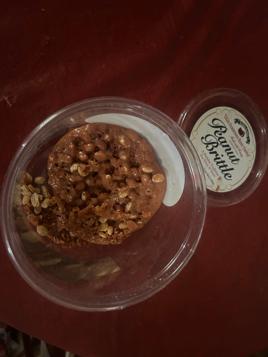 Customer photo review of Gourmet Peanut Brittle