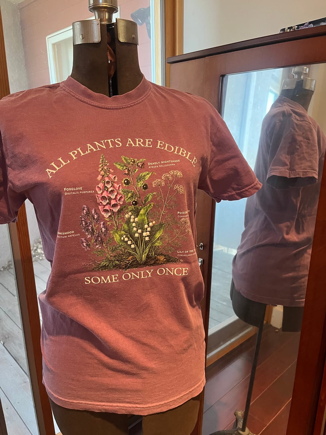 Customer photo review of All Plants Are Edible T-Shirt
