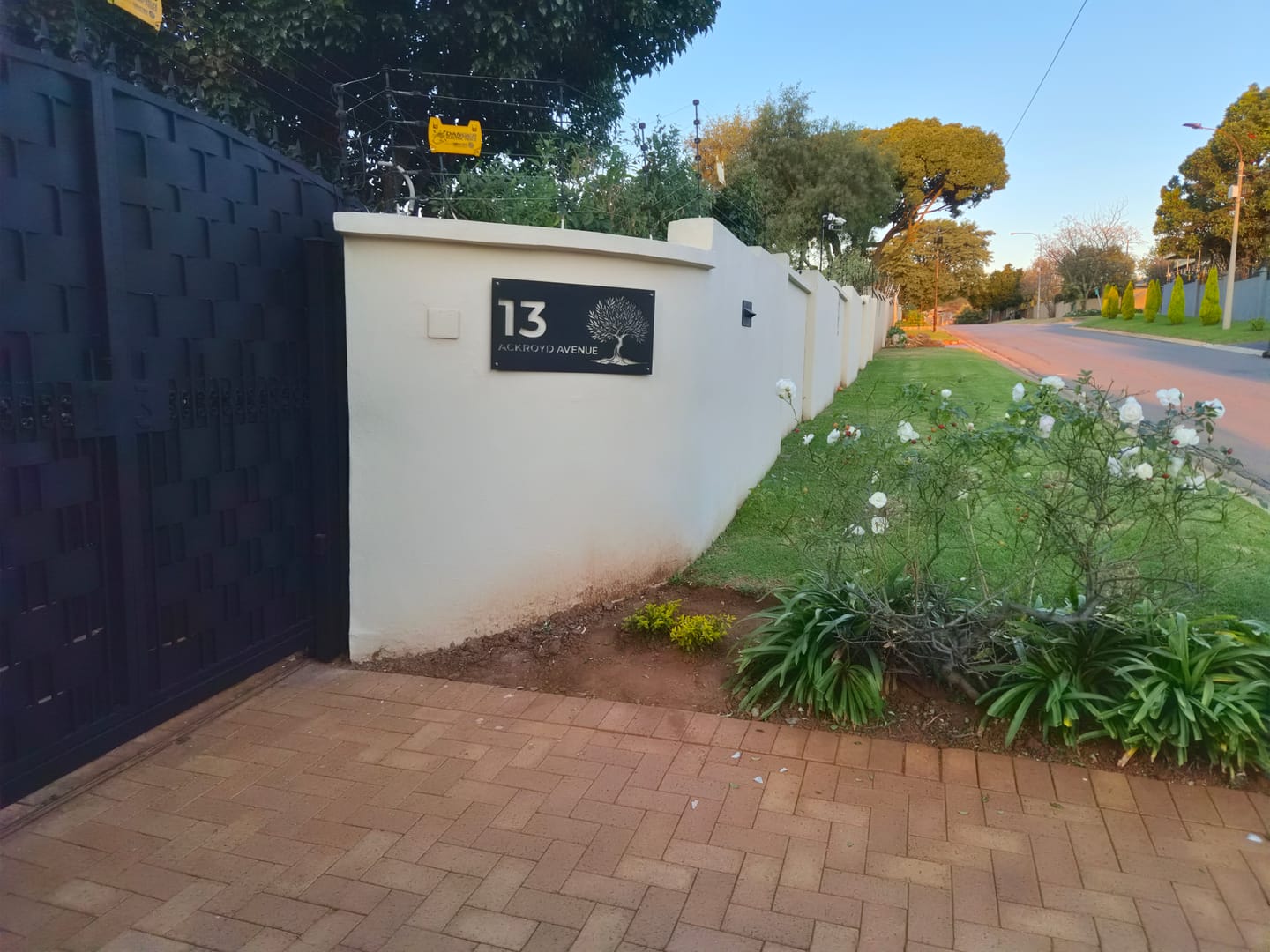 Customer photo review of The Olive Tree Metal House Number