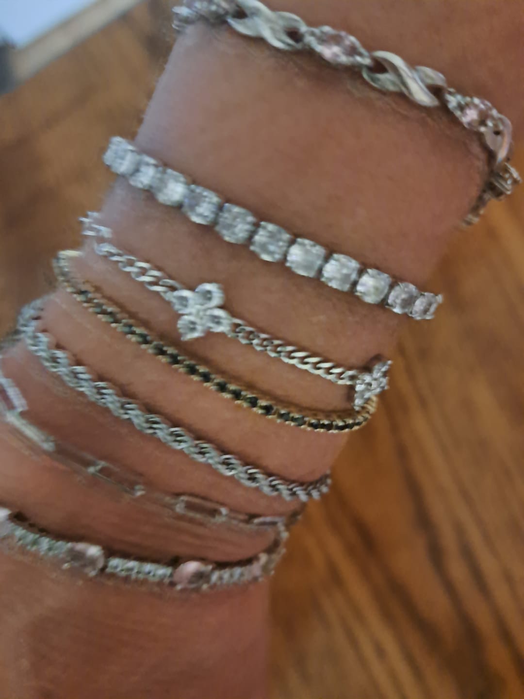 Customer photo review of Socialite Tennis Bracelet