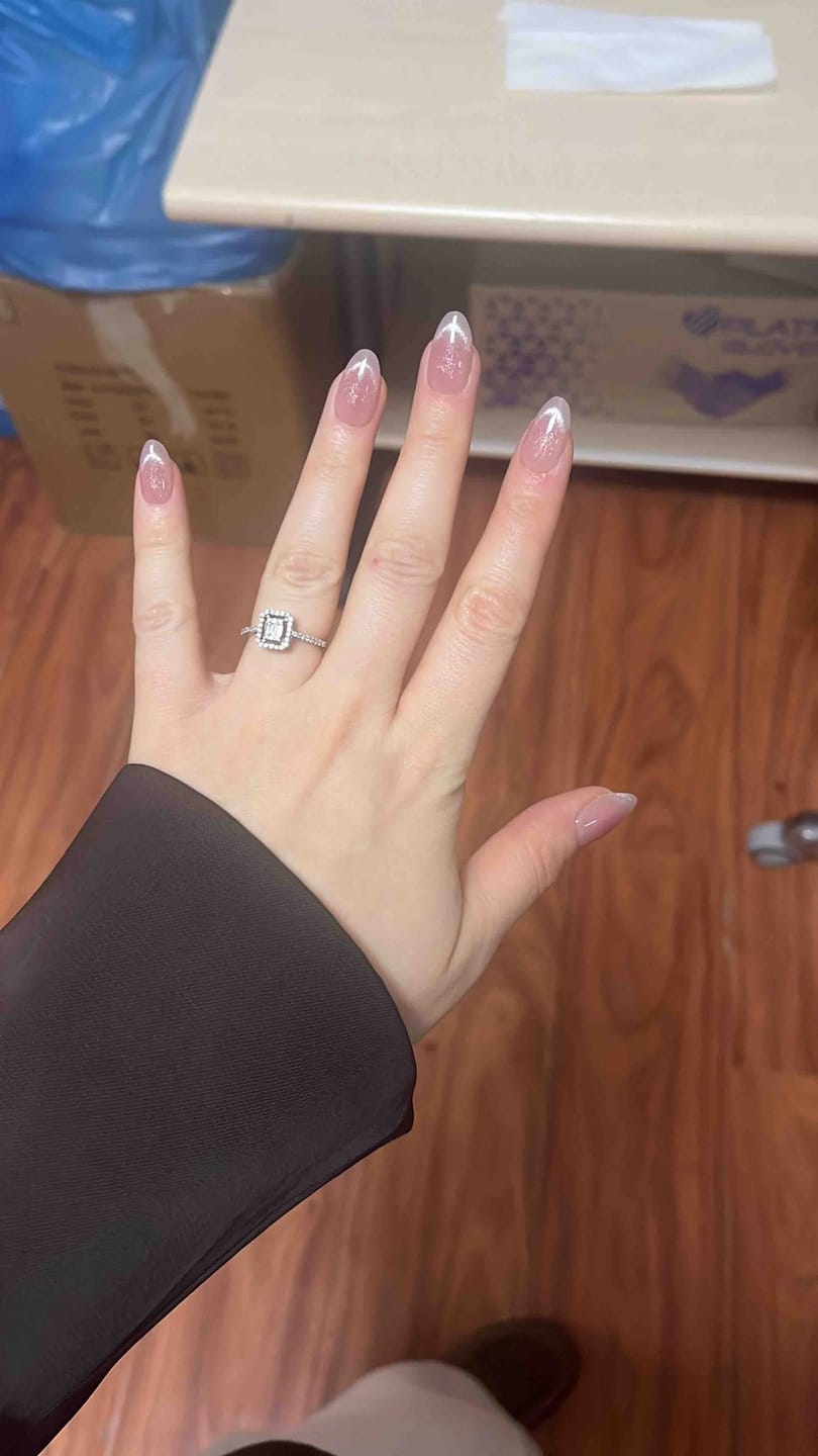 Customer photo review of KKBD1767 Kısa Badem 10'lu Tekrar Kullanılabilir El Yapımı Protez Takma Tırnak