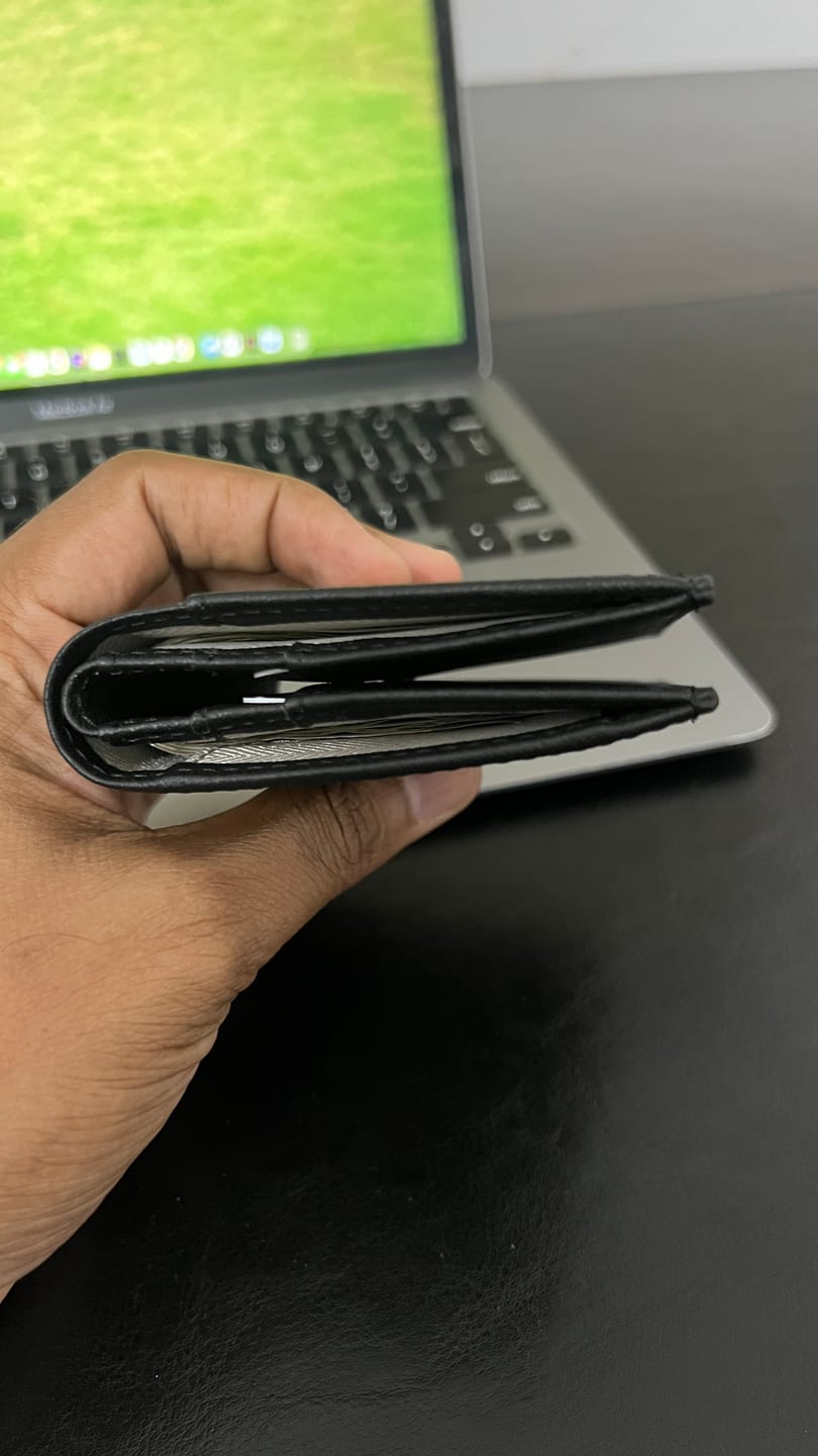 Customer photo review of SLEIGHT RFID BI-FOLD WALLET