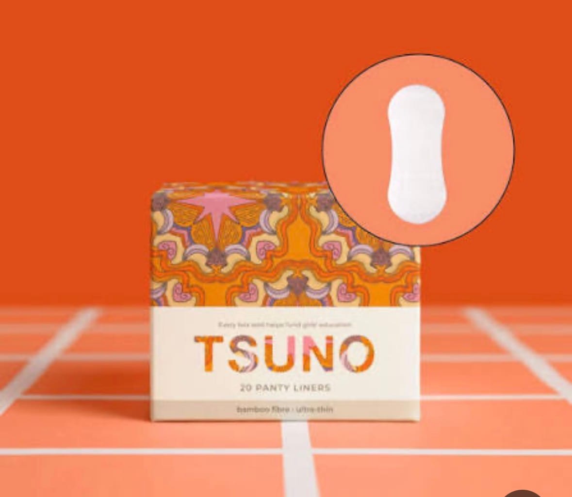 Customer photo review of TSUNO Long Panty Liners