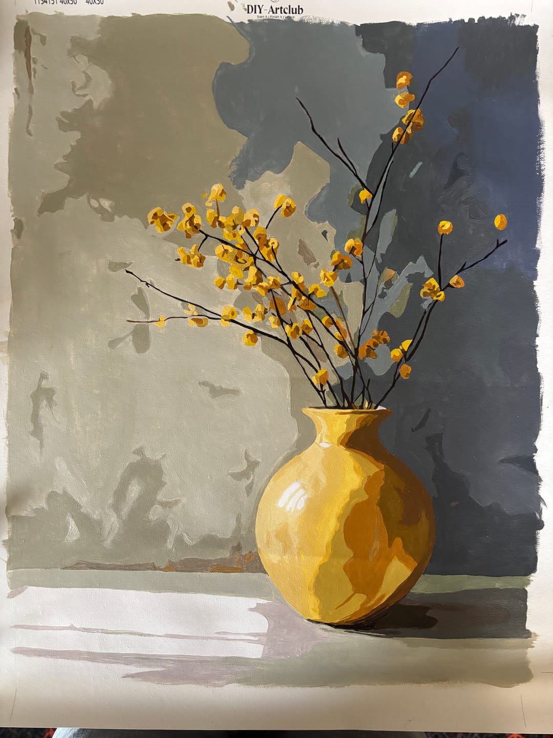 Customer photo review of Golden Vase | Paint by Number