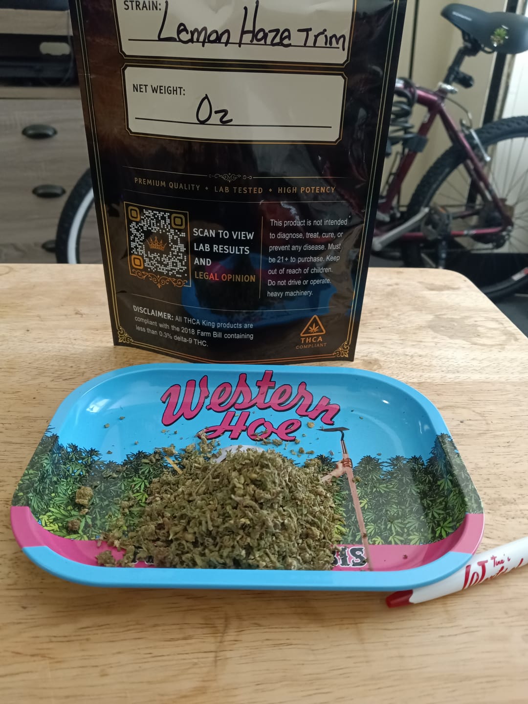 Customer photo review of Lemon Haze Indoor THCA Trim