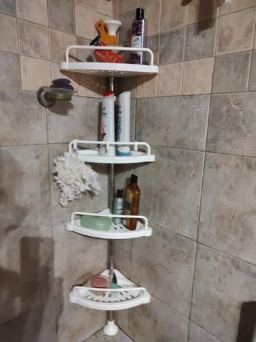 Customer photo review of Esquinero Organizador De Ducha Ajustable