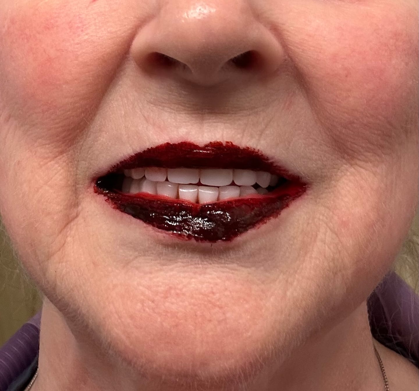 Customer photo review of Peel-off Lip Stain