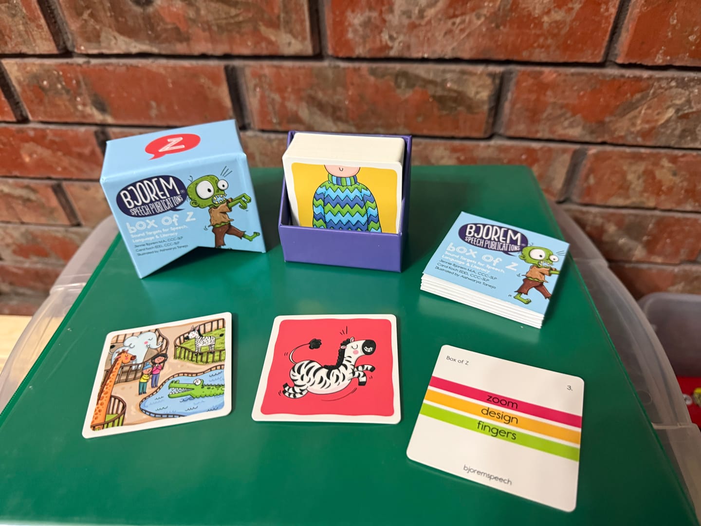 Customer photo review of Box of S and Z Bundle Sound Cue Cards