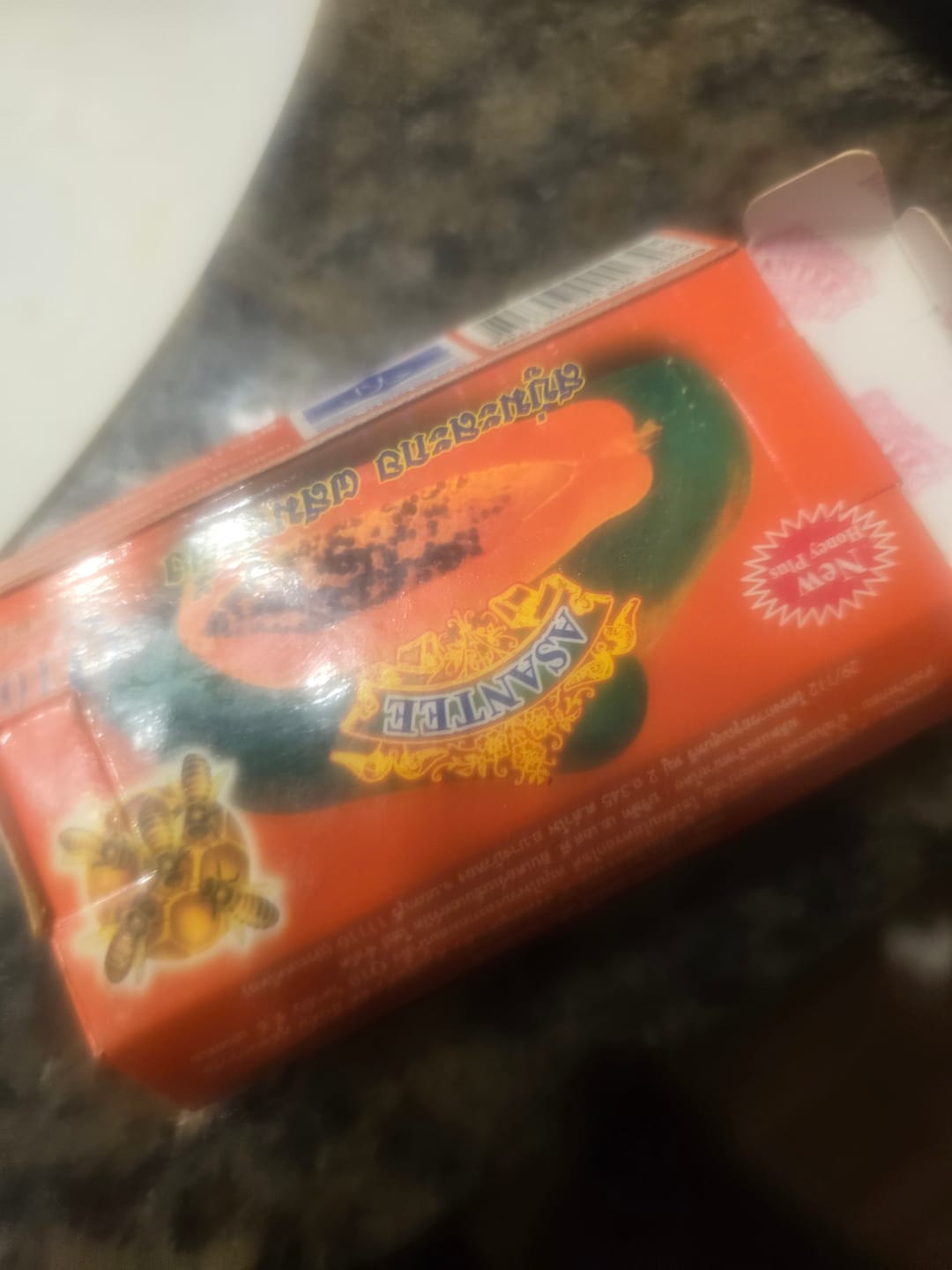 Customer photo review of Nano Extra White Papaya Carrot Face Soaps