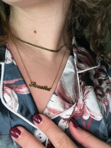 Customer photo review of Collar Nombre - Personalizado