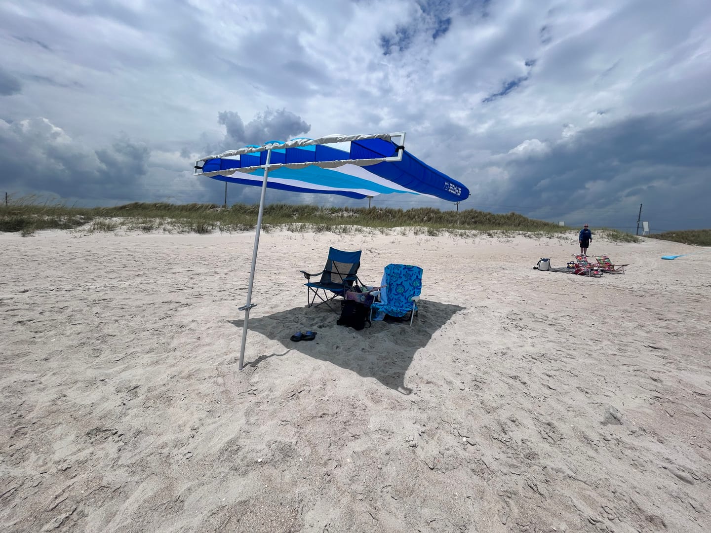 Customer photo review of ShadeSock - Wind-Inflating, Silent Beach Shade