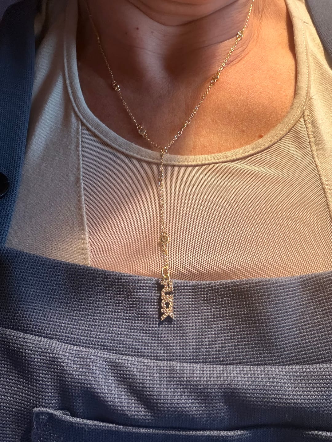 Customer photo review of Fuck Necklace