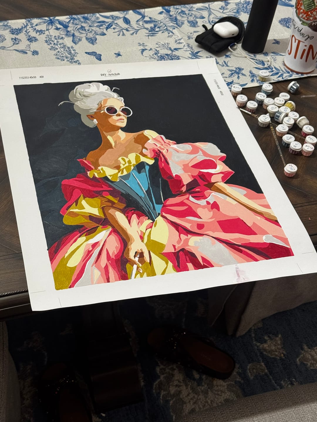 Customer photo review of The Modern Duchess | Paint by Number
