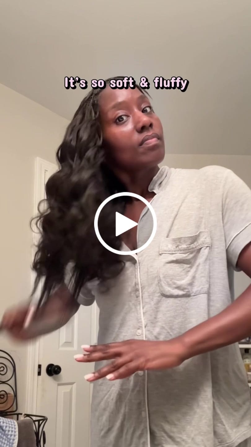 Customer video review of Loose Wave Human Crochet Hair