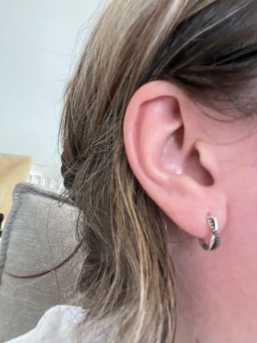 Customer photo review of Pendientes Charbon